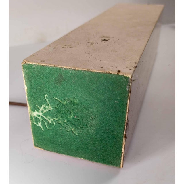 Mid-Century Modern Polished Travertine Limestone Stone Table Lamp For Sale - Image 9 of 10