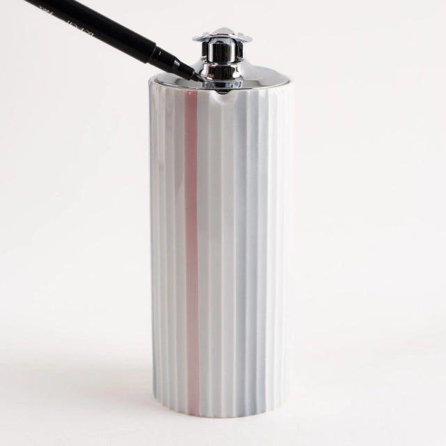 Vintage Rosenthal Studio Linie Striped Ceramic Table Lighter Set For Sale - Image 11 of 12