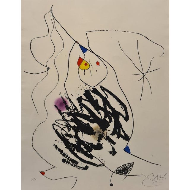 Modern Joan Miró, Diary of an Engraver I, 1975, Etching For Sale - Image 3 of 3