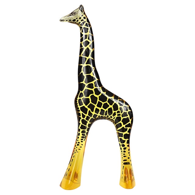 Large Mid-Century Modern Acrylic Glass Giraffe by Abraham Palatnik For Sale
