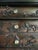 Antique Empire-Style Hand-Painted Dresser With Botanical & Bird Moulds, Claw Feet For Sale - Image 4 of 6