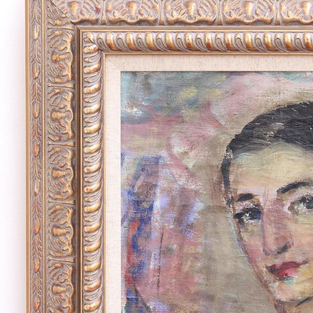 Lilian E. Whitteker, Self-Portrait of the Artist, 1952, Oil Painting, Framed For Sale - Image 4 of 18