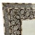 Islamic Vintage Bone Inlay and Mother-of-Pearl Mirror With Floral Motif For Sale - Image 3 of 3