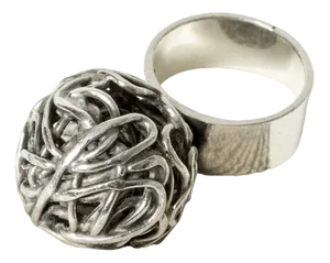 Modernist Silver Ring by Anders Högberg, 1967