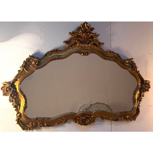 Baroque Wooden Framed Mirror from Unbekannt, 1950s For Sale - Image 10 of 12