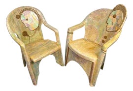 Example of Paper Mache Accent Chairs