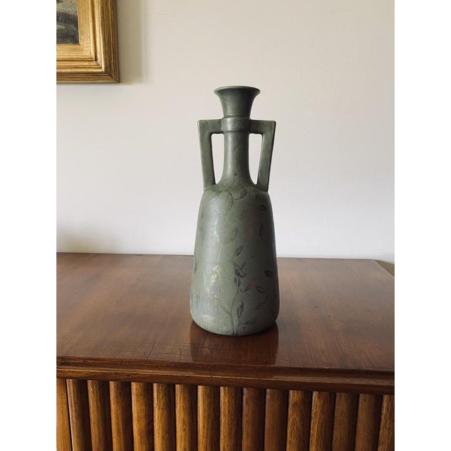 Art Deco Green Iridescent Vase, France, 1930s For Sale - Image 3 of 18