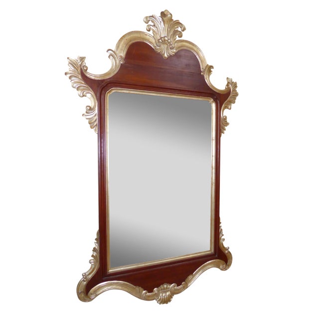 Vintage Tall Solid Wood Luxury Wall Mirror by Harrison Gil Christopher Guy For Sale