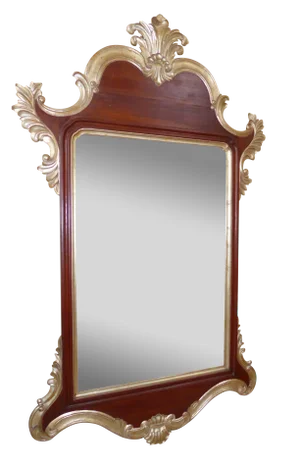 Vintage Tall Solid Wood Luxury Wall Mirror by Harrison Gil Christopher Guy