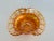 Fenton Marigold Carnival Glass Blackberry Basketweave Bowl. Beautiful open weave design on the edge of the bowl. No marks.