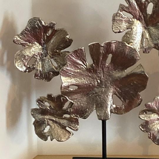 Uttermost Uttermost Contemporary Lotus Sculpture 26” X 18” Statement Piece Modern Décor (Model #17867) For Sale - Image 4 of 18