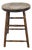 Antique Country Round Wooden Stool With Turned Legs and Stretchers For Sale