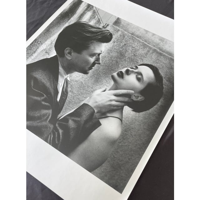 1980s "David Lynch and Isabella Rossellini" Silver Gelatin Print by Helmut Newton For Sale - Image 5 of 6
