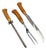 Early 20th Century Art Deco Carving Set Bakelite Handles by E Parker & Sons, England - 3 pcs For Sale