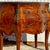Vintage Regency Marble Top Marquetry Bombe Chest For Sale - Image 11 of 12
