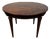 Extendable Round Dining Table in Mahogany and Gilts For Sale