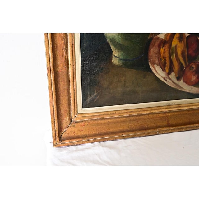 Belgian Early 20th Century Still Life in Gilt Frame For Sale - Image 11 of 12