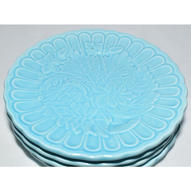 Blue Circa 1988 Vintage Blue & Turquoise 22 Piece Dinnerware Set Dinner Luncheon Plates Mugs Saucers For Sale - Image 8 of 12