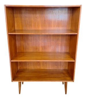 Freestanding Teak Bookcase with Adjustable Shelves, Denmark, 1960s