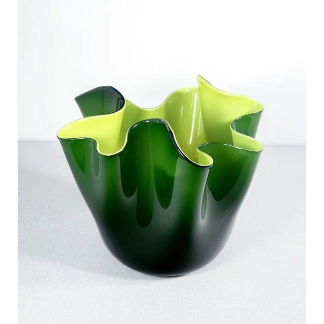 1970s Fazzoletto Vase by F. Bianconi for Venini, 1972 For Sale - Image 5 of 12