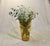 Large Vintage Mid Century Attributed to Blenko Hand Blown Art Glass Vase Yellow With Honey-Gold Tones For Sale - Image 9 of 12
