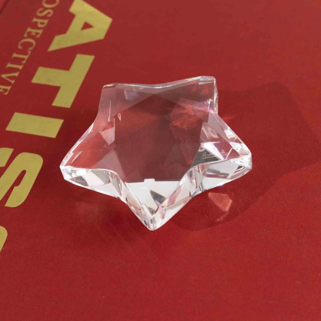 Art Deco Rosenthal Crystal Faceted Star Paperweight For Sale - Image 3 of 8