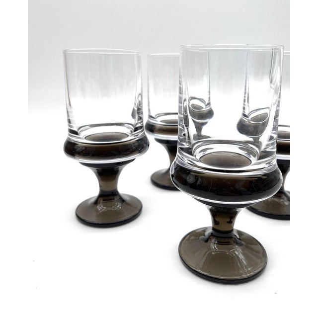 White Wine Glasses with Colored Base from Rosenthal, 1960s, Set of 4 For Sale - Image 10 of 12