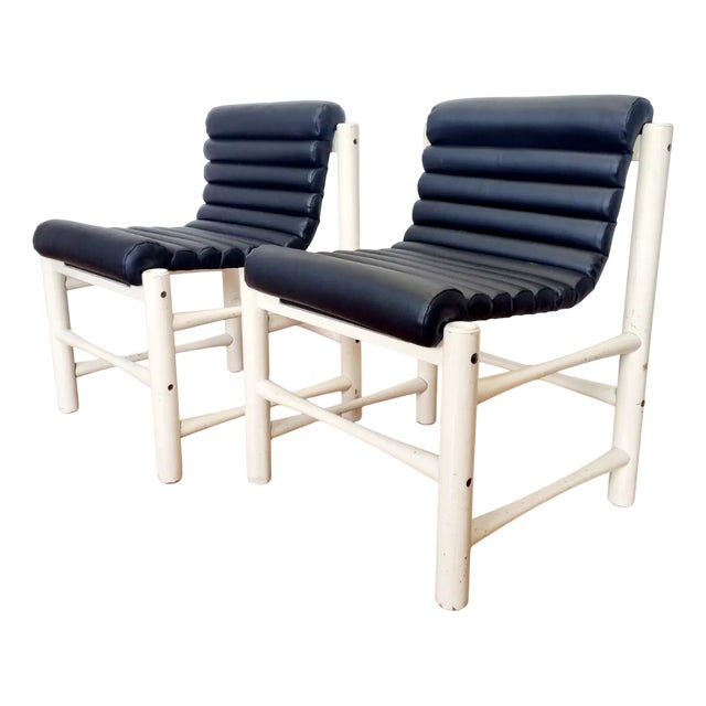 Italian Modern Chairs, Italy, 1970s, Set of 2 For Sale