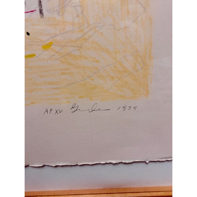 Gene Davis 1979 Gene Davis "Yellow Jack" Signed Artist Proof Lithograph For Sale - Image 4 of 12