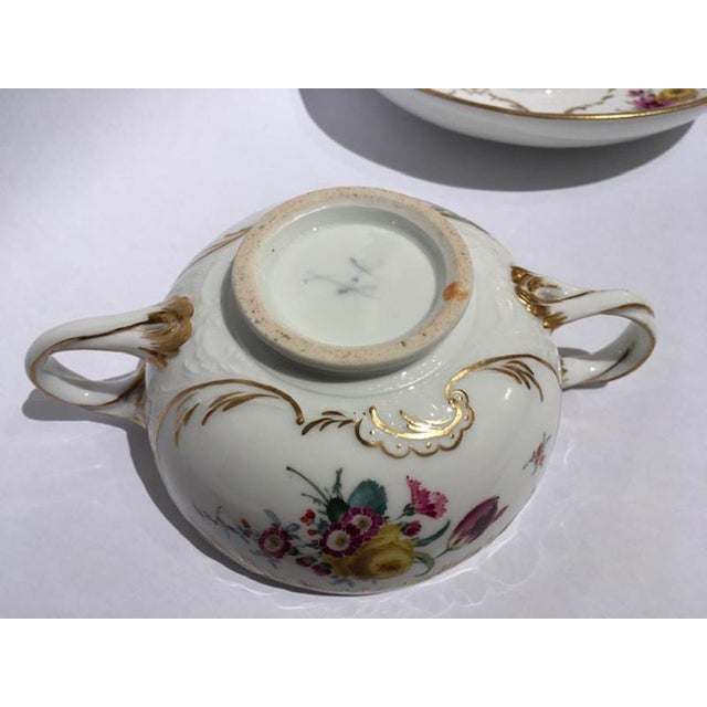 Mid-19th Century Golden Porcelain Covered Cup from Meissen, Set of 3 For Sale - Image 17 of 18