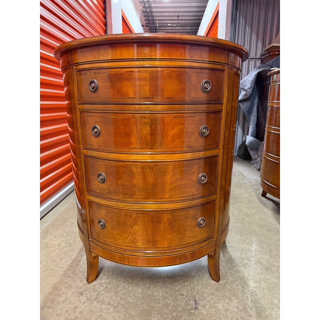 Pair of Demilune Chests For Sale - Image 4 of 9