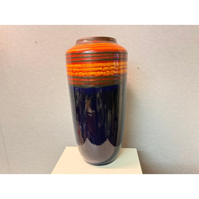 Vintage Fat Lava Floor Vase from Scheurich, 1970s For Sale - Image 11 of 18