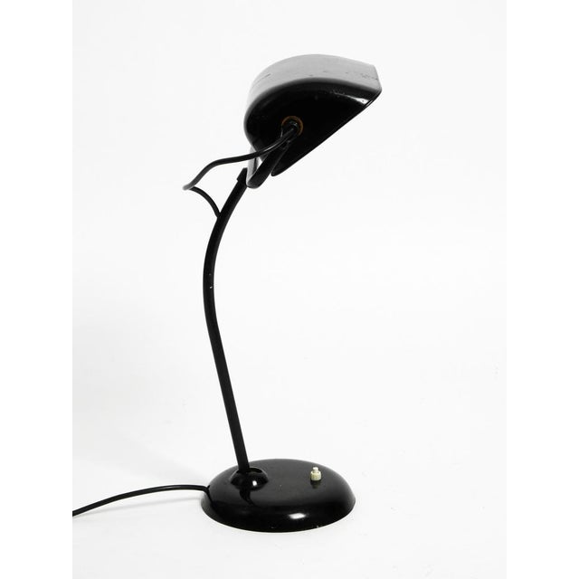 Industrial Metal Table Lamp Model 6581 in Black from Kaiser Idell / Kaiser Leuchten, 1940s For Sale - Image 4 of 18
