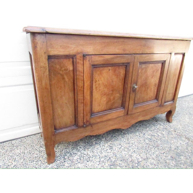 Antique French Walnut Narrow Buffet For Sale - Image 15 of 18