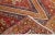 Beautiful Vintage Shiraz hand-knotted Wool rug with the red field. This Shiraz rug has a multicolor accents in all over...