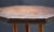 Wood French Art Deco Bistro Occasional Table With Octagonal Top of Leather and Wood For Sale - Image 7 of 12