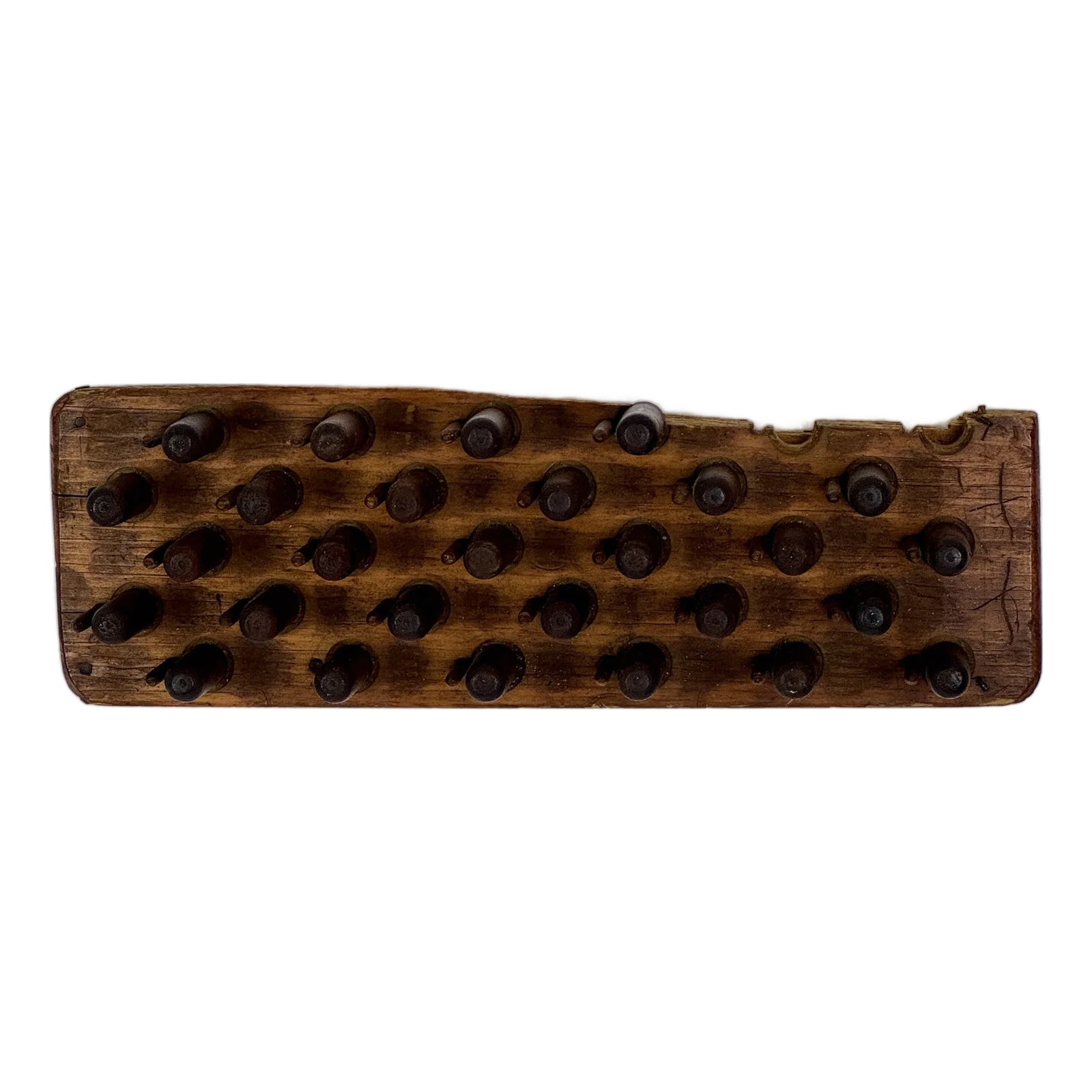 Rare Salvaged Antique Wooden Shell Casing Drying Rack, Militaria ...