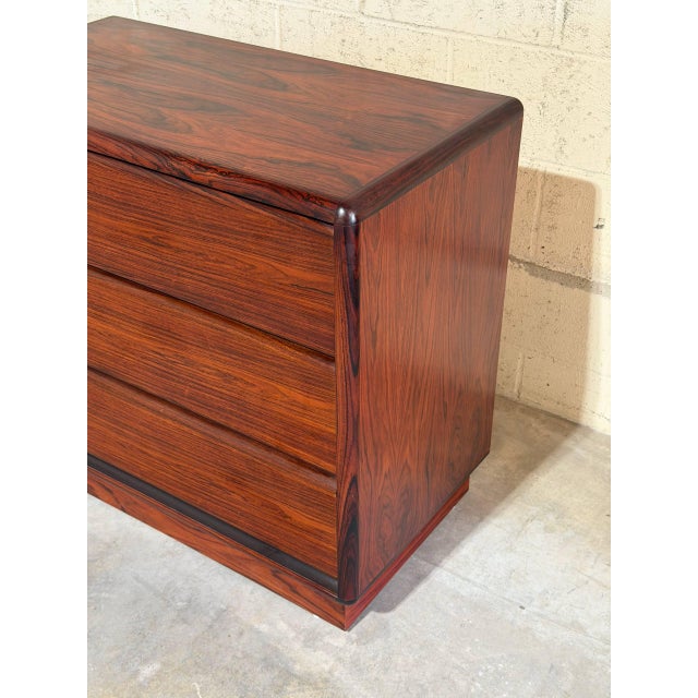 Mid 20th Century Danish Mid Century Modern Rosewood Small Dresser Cabinet by Brouer For Sale - Image 5 of 10