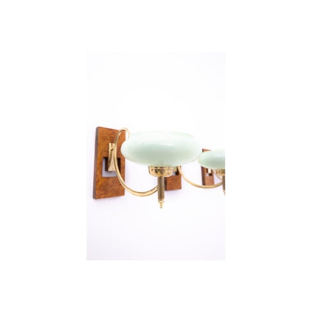 Art Deco Wall Lamp Set, Poland, 1930, Set of 4 For Sale - Image 3 of 6