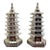 Silver Godinger Chinoiserie Pagoda Salt and Pepper Shakers For Sale