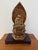 Japanese Carved Wood Buddha With Gold Leaf & Black Lacquer Mid-20th Century For Sale - Image 12 of 12