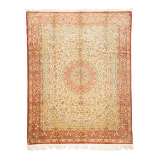 Extremely Fine Persian Silk Qum Rug 8'0'' X 10'0'' For Sale