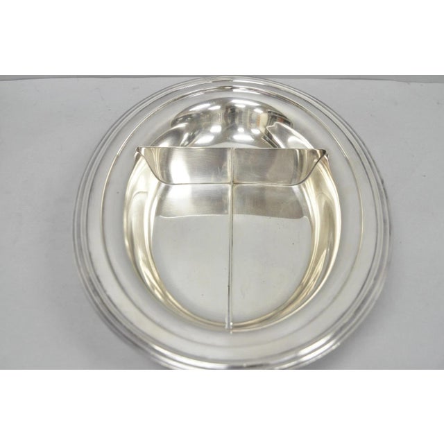 Vintage Wallace N6706 Silver Plated Large Oval 15" Covered Serving Dish For Sale - Image 12 of 16