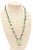 Teal Vintage Egyptian Revival Celluloid Necklace, 1930's For Sale - Image 8 of 8