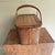 Mid 20th Century Mid 20th Century Slatted Top Wooden and Wicker Picnic Basket For Sale - Image 5 of 8