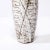 1960s Mid-Century Modernist White and Earth Toned Ceramic Vase With Leaf Motif For Sale - Image 5 of 11