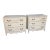 Distressed White French Chests - A Pair For Sale