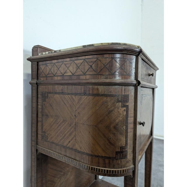 Louis XVI Style Veneered Bedside Table For Sale - Image 6 of 8
