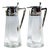 Art Nouveau Glass Decanters with Silver Mounts from Wilhelm Binder, Germany, 1890s, Set of 2 For Sale