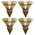 Art Deco Bronze and Opaline Glass Sconces, 1939, Set of 4 For Sale - Image 11 of 11
